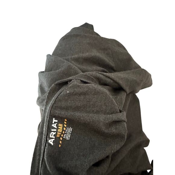 Ariat Rebar Men’s 3XLT Gray Short Sleeve Pocket Tee - Picture 5 of 5